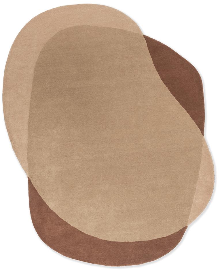 Tappeto Elemento Moore Caramello | Misura: 160 x 175 cm