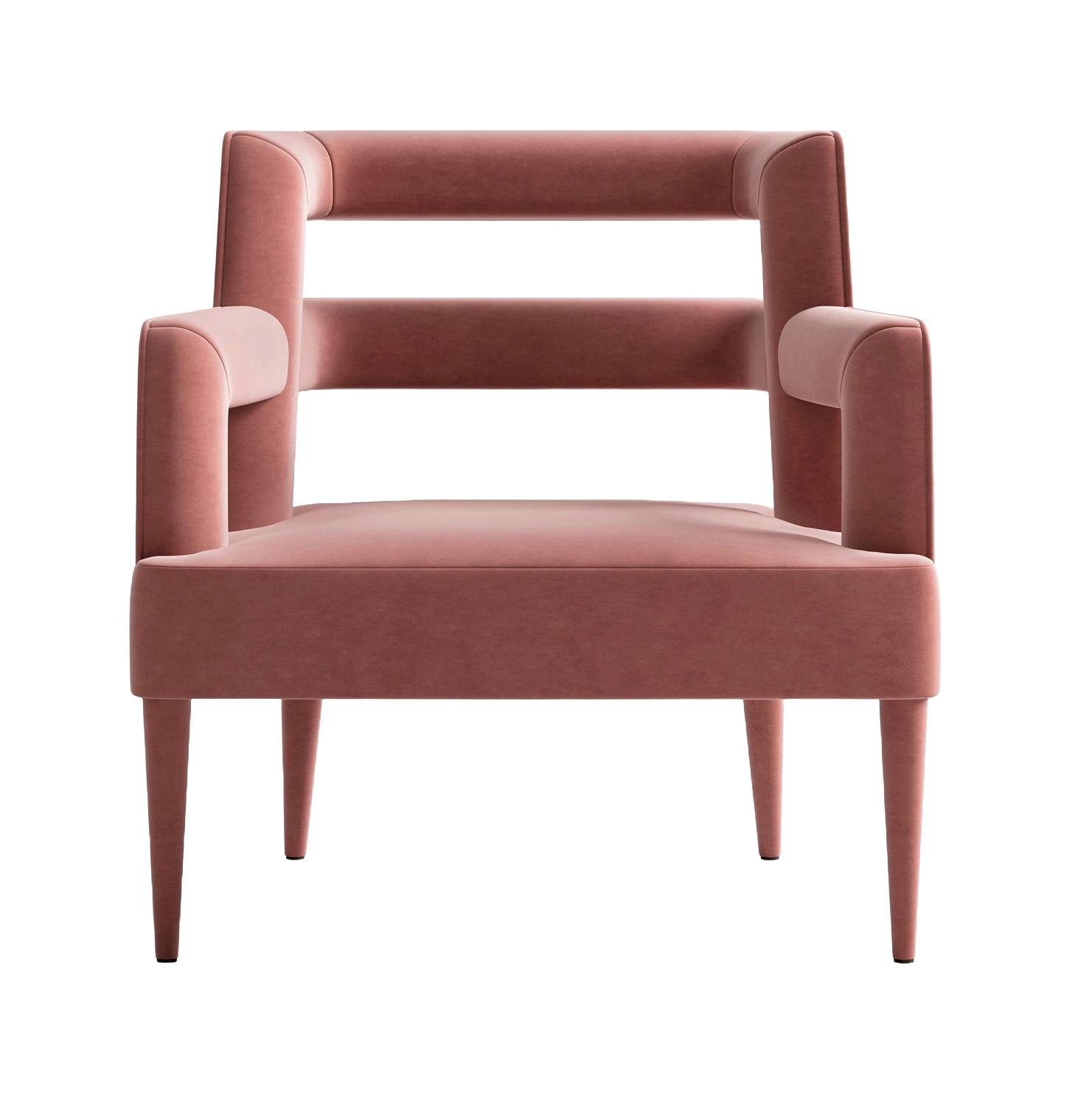 Poltrona Rosa Imbottita