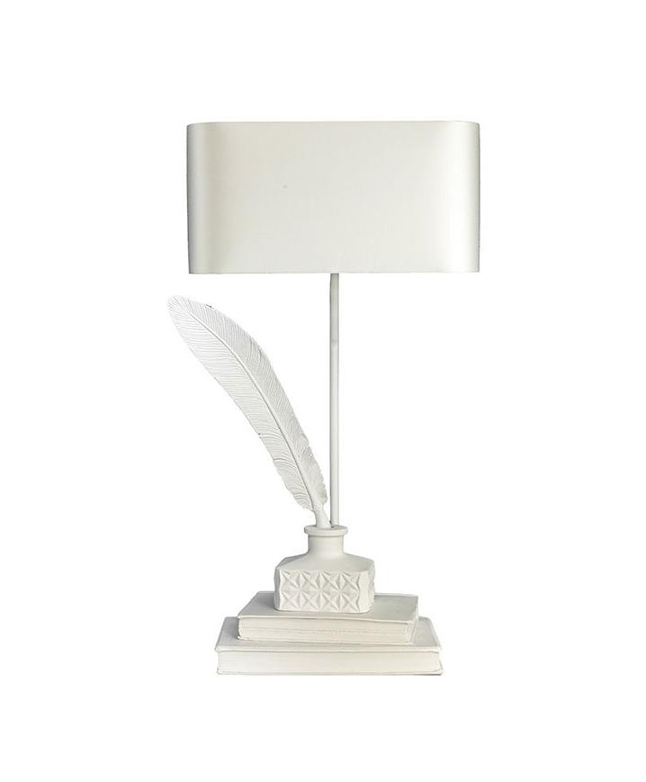 Lampada da tavolo Tom con finitura gesso
