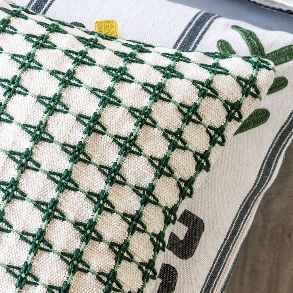 Cuscino Nasca Sage 60 × 60