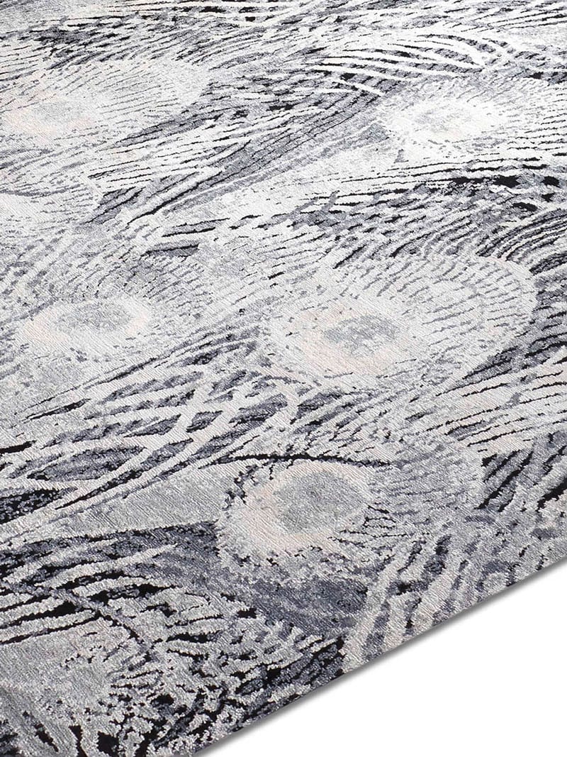 Tappeto Feathers BluGrigio