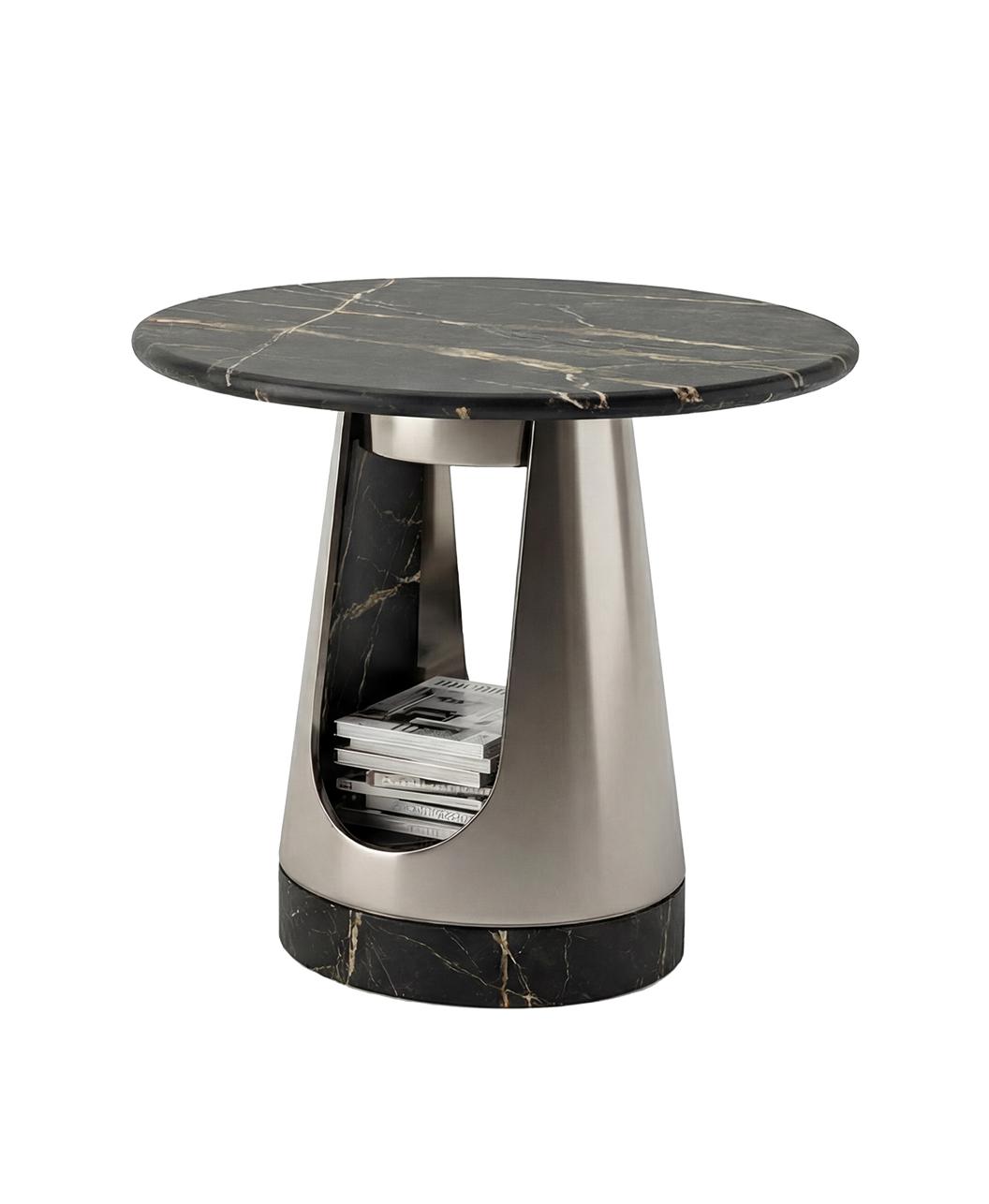 Tavolino da Caffè Aura con Piano in Pietra