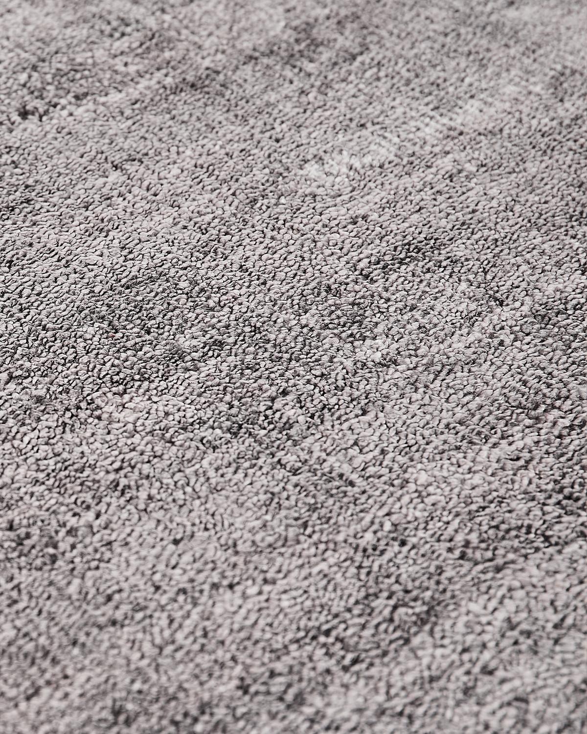 Tappeto Seta Bambù Argento Rotondo | Misura: Ø 300 cm