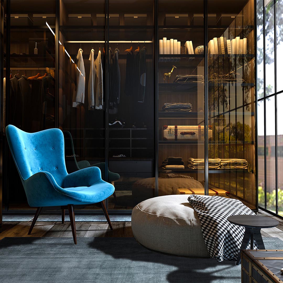 Tappeto Luce Blu Polvere