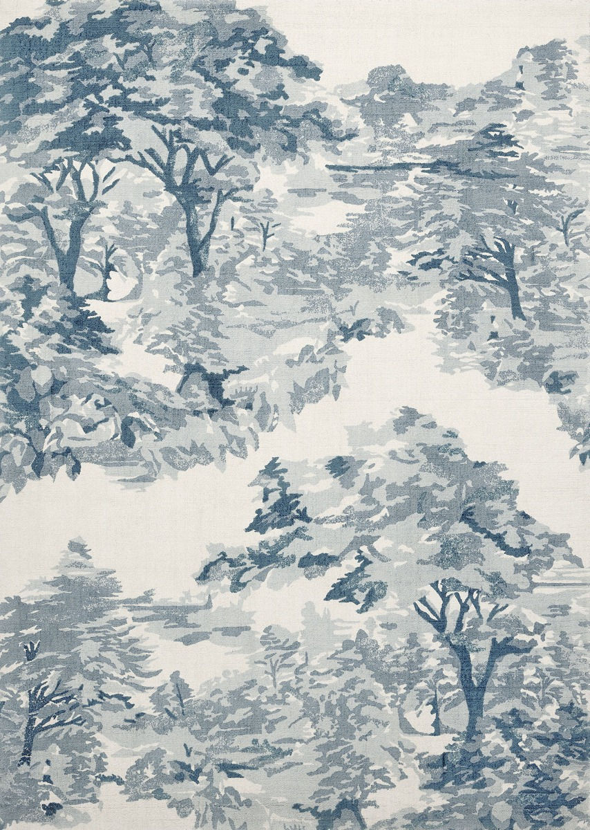 Tappeto Landscape Toile Azzurro Chiaro