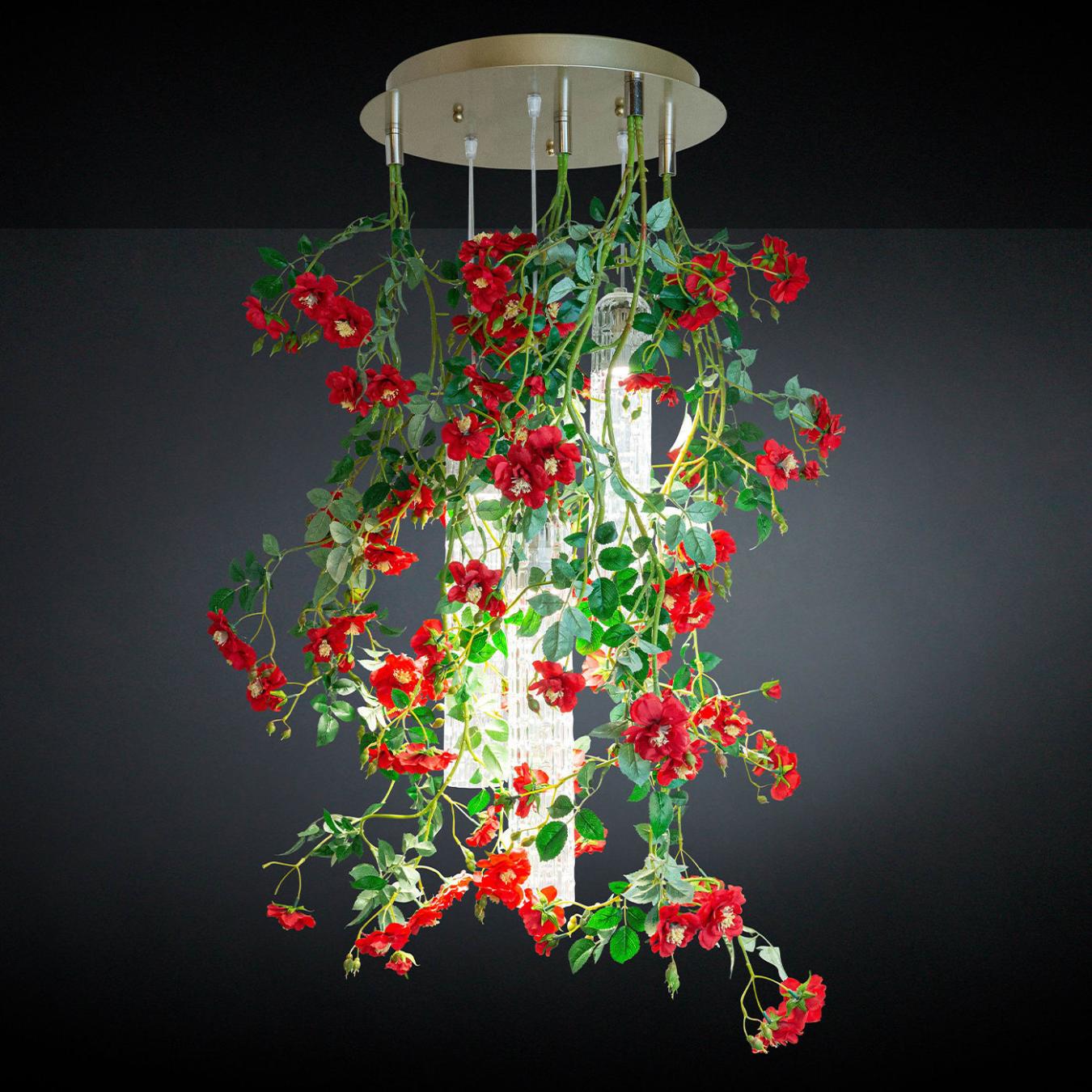 Lampadario Piccolo Red Roses