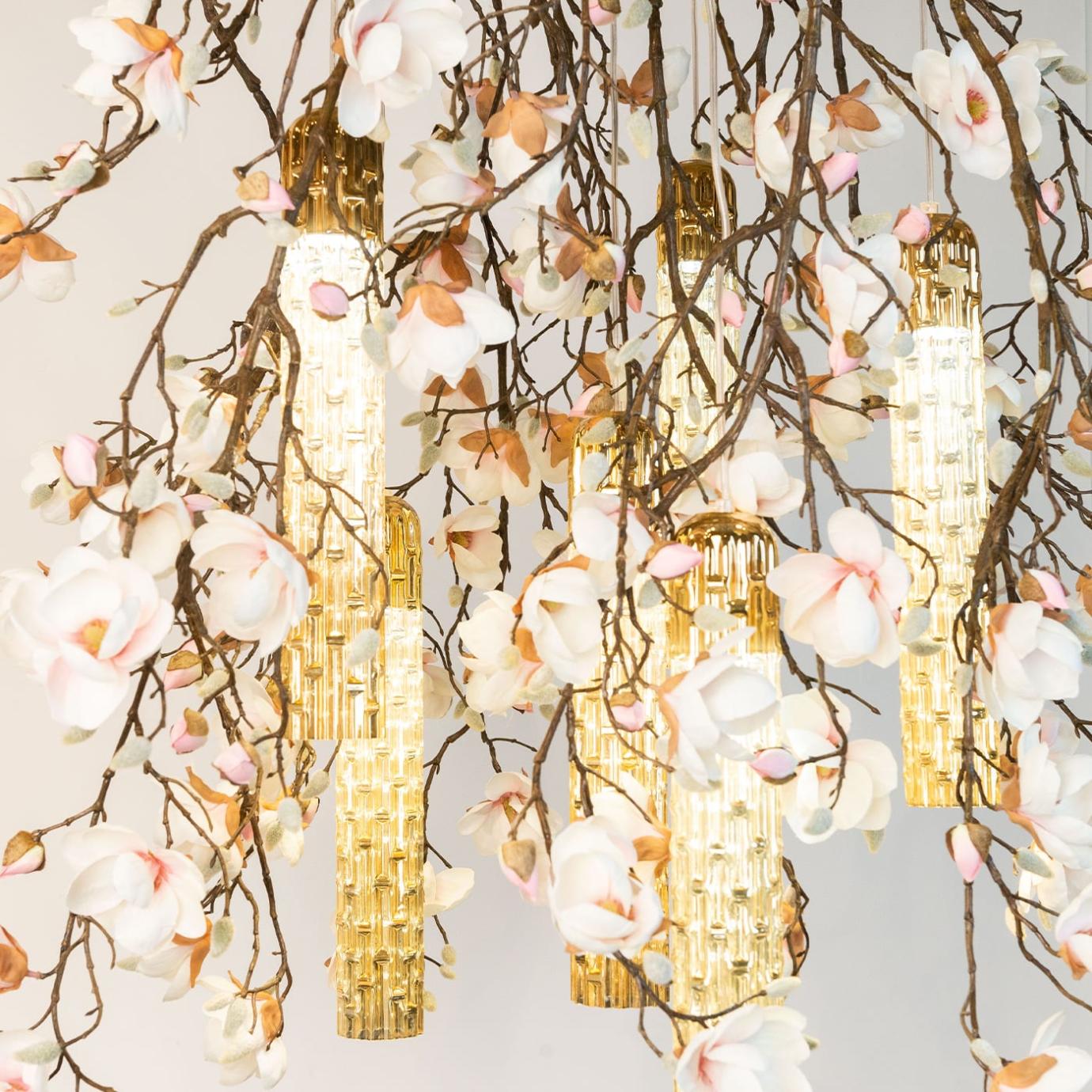 Lampadario Magnolia Bianco