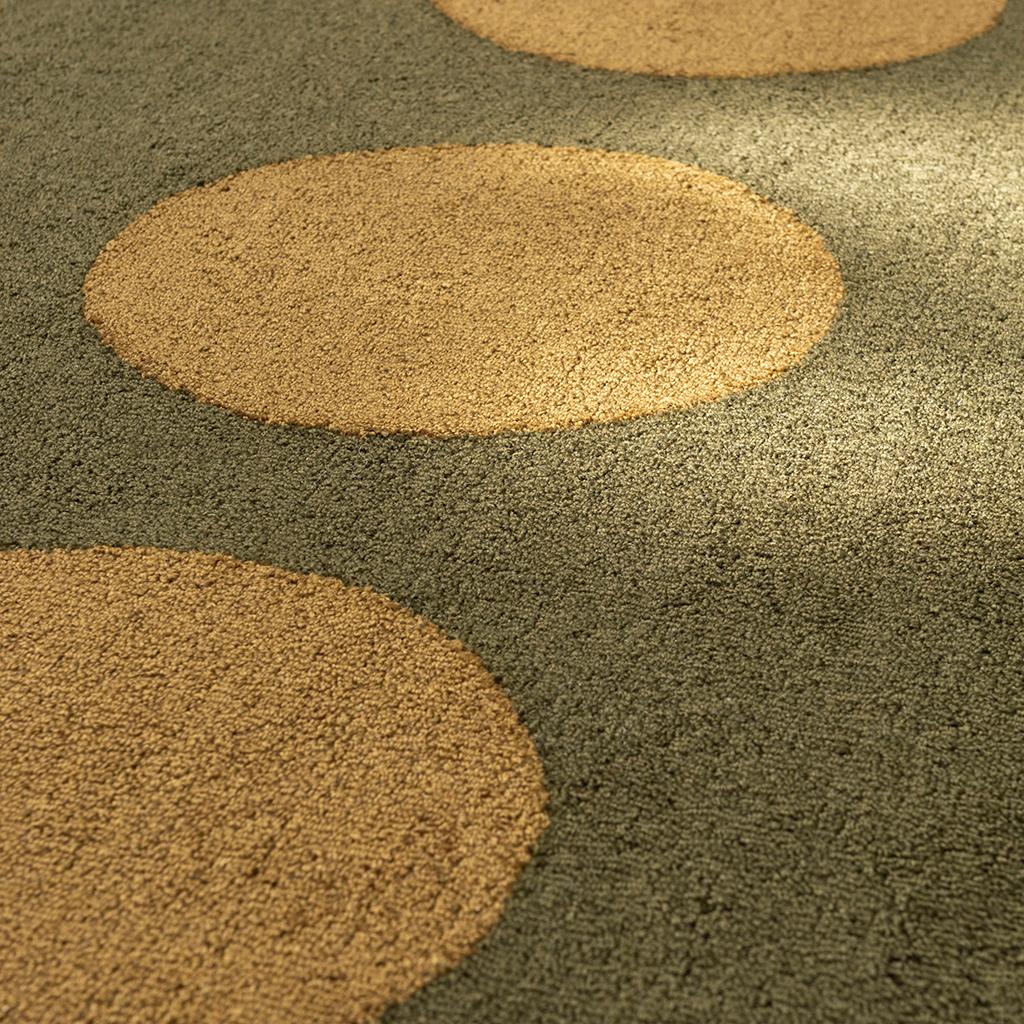 Tappeto Habitat Festival Dots Verde Oliva Per Esterni