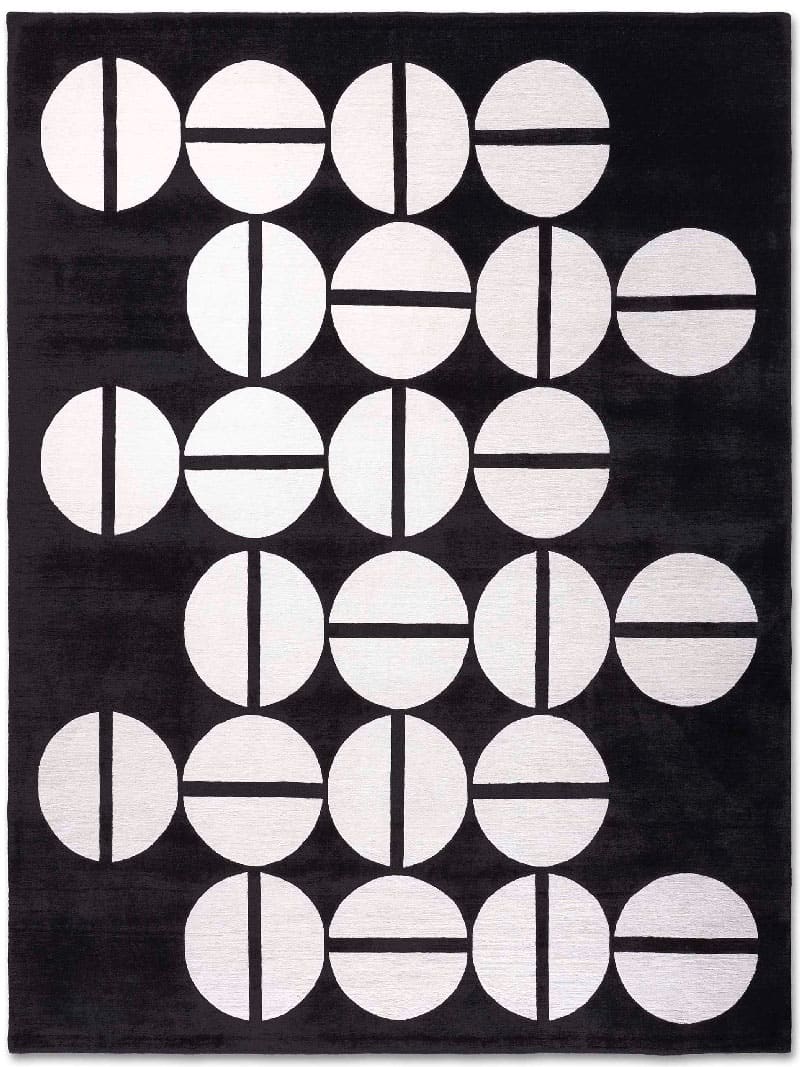 Tappeto Bianco e Nero 1