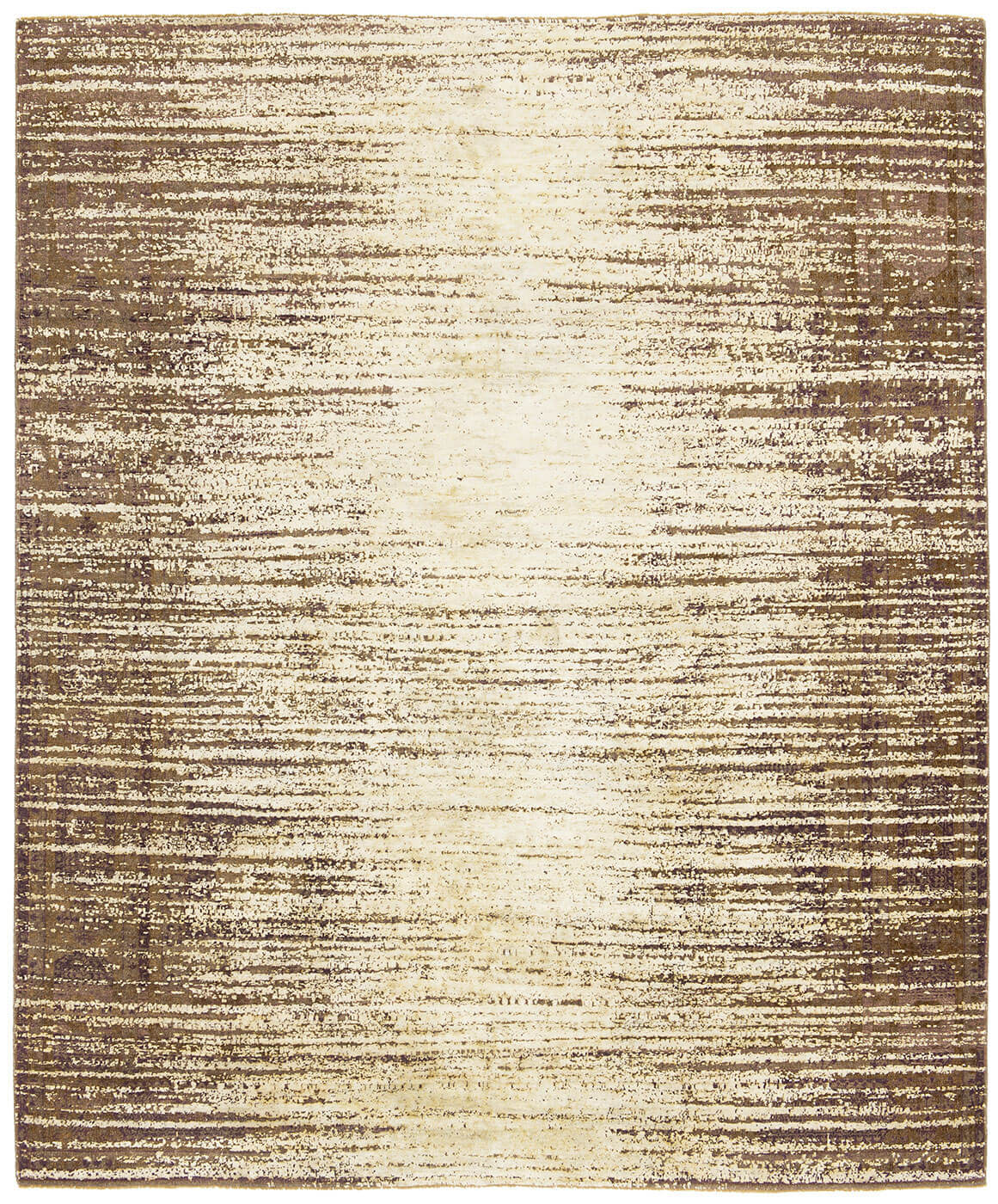 Tappeto Mamluk Temple Stomped Reverse Grigio Grigio Argento Seta