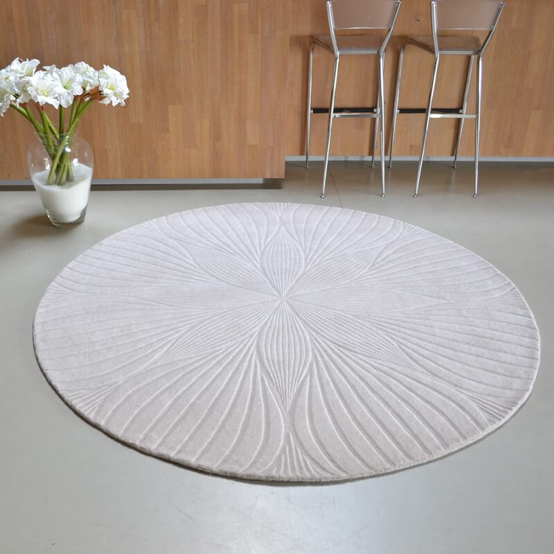 Tappeto Rotondo Folia Pietra 38301 | Misura: Ø 200 cm