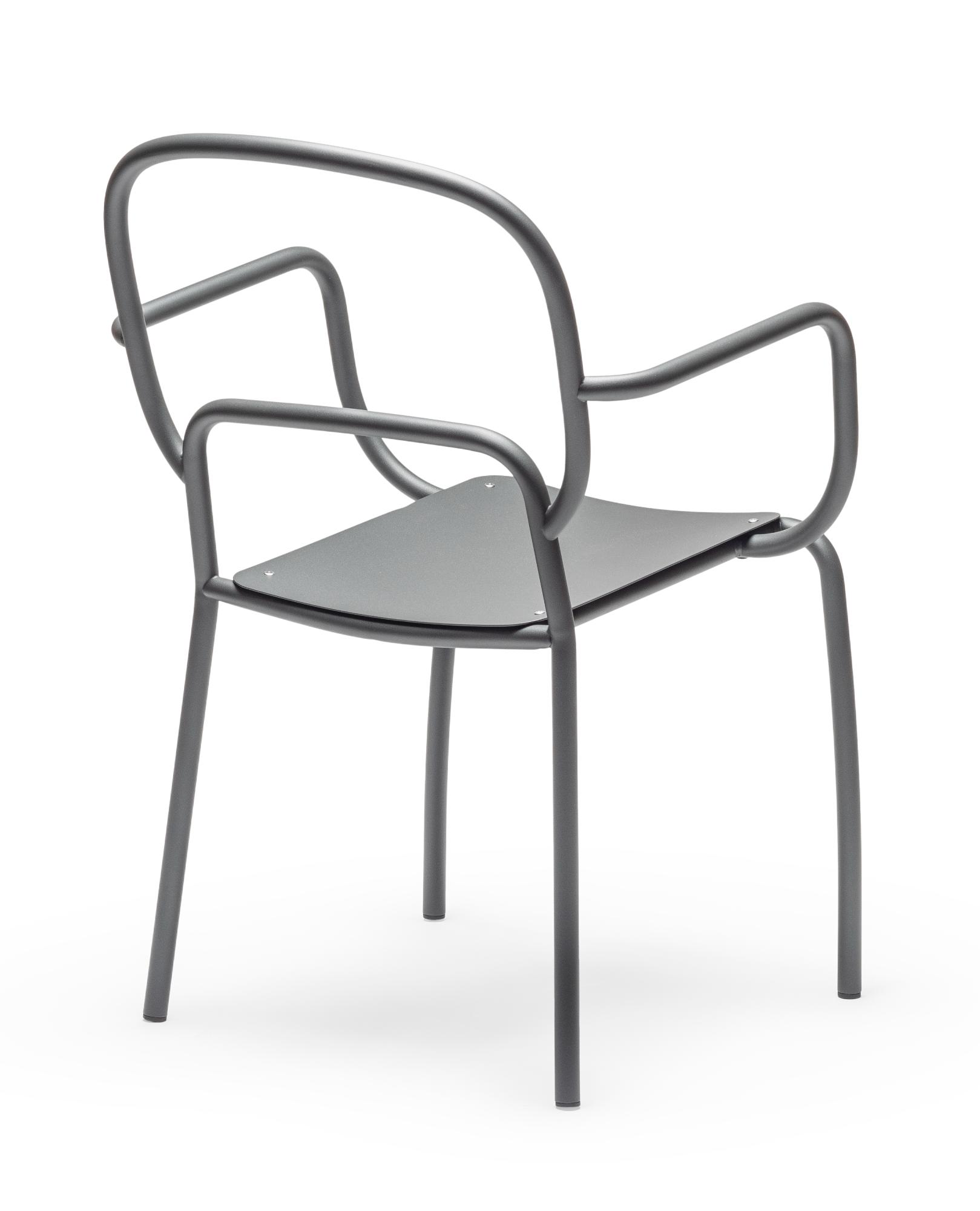 Set da 3 Sedie da Esterno Moyo Grigio