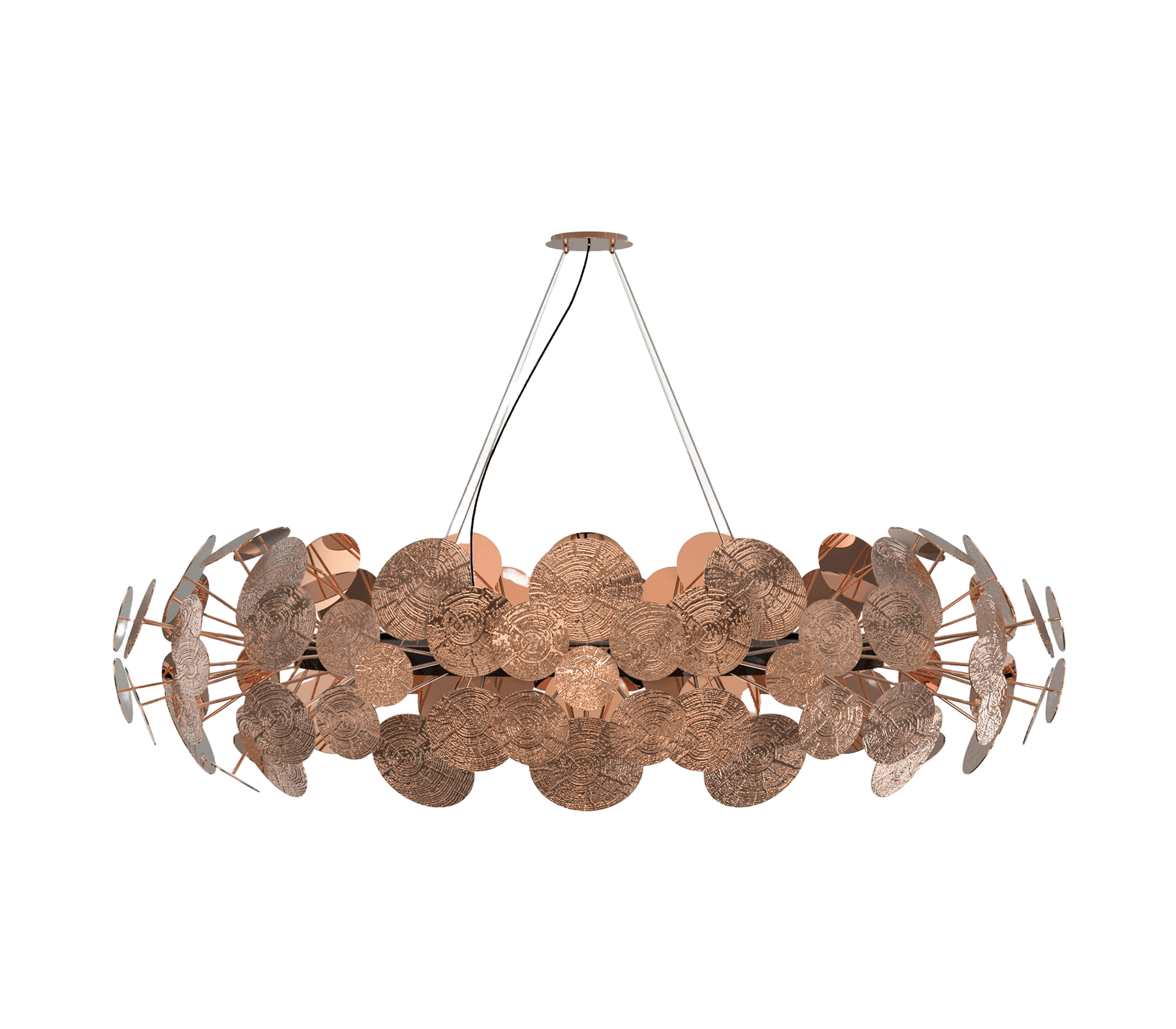 Lampadario Gravity in Rame