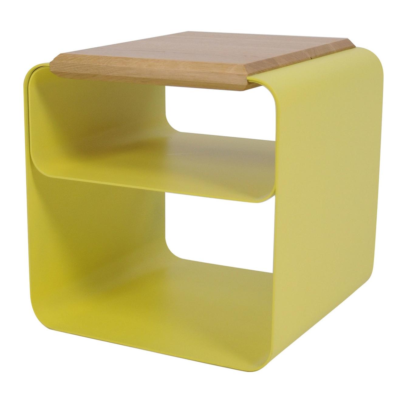 Sgabello Contemporaneo in Legno e Metallo