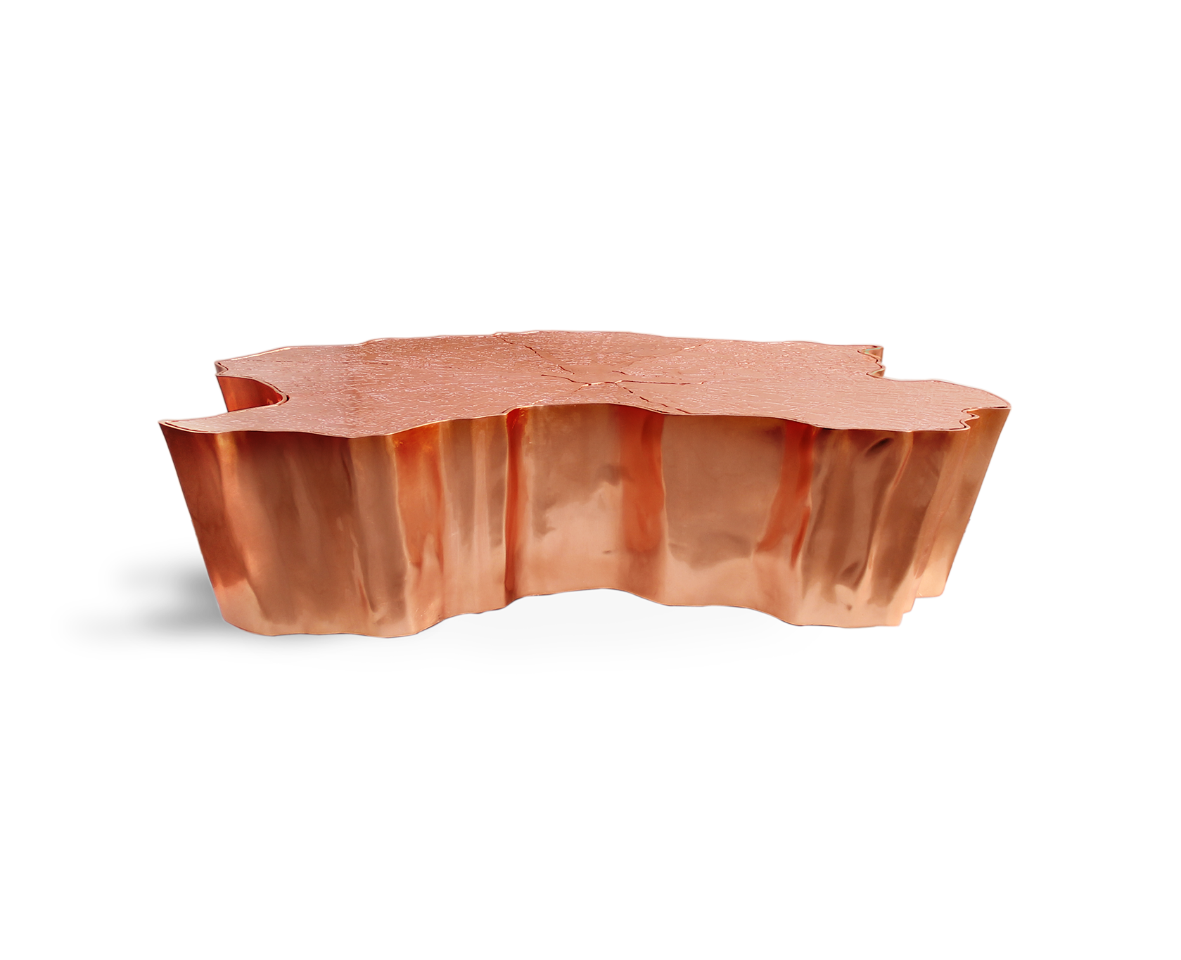 Tavolino da Caffè in Rame Paradise | Dimensioni: L 138 x P 95 x H 36 cm