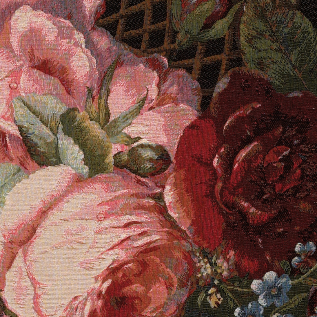 Arazzo Mazzo di Fiori in Seta | Misura: 110 x 150 cm