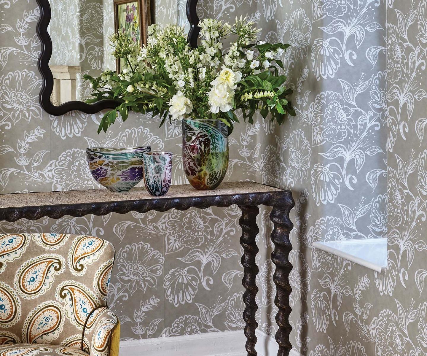 Tavolo console Karinta White Oyster