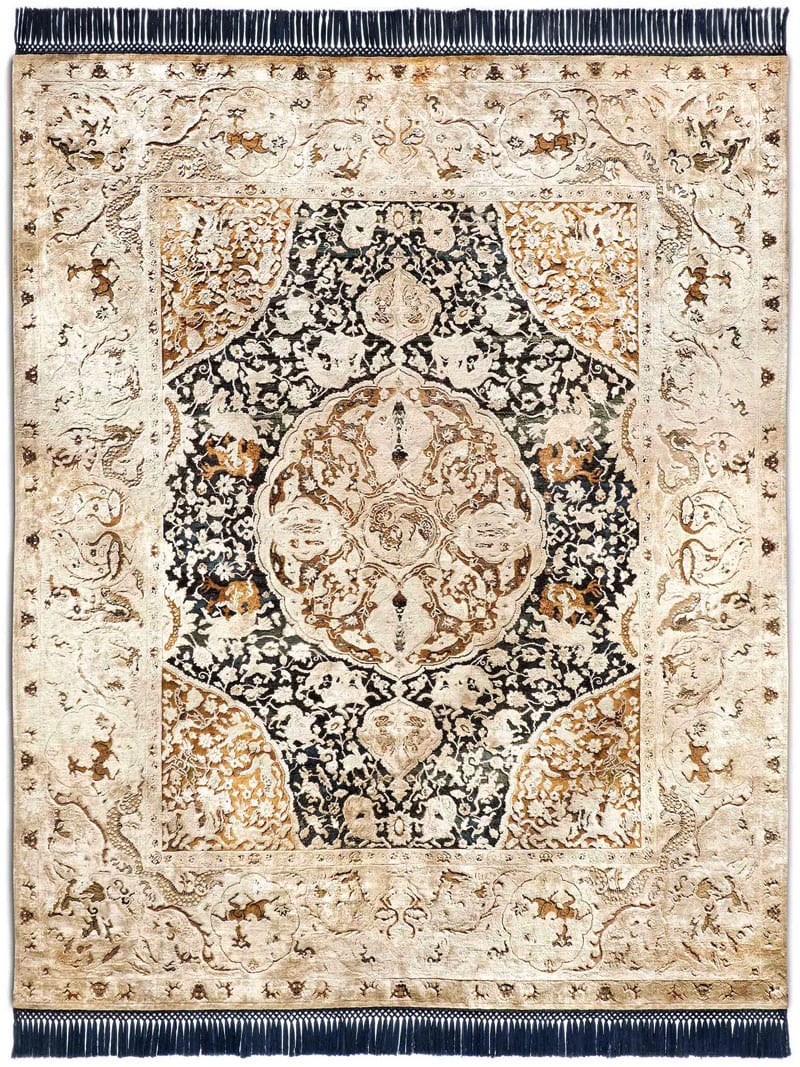 Tappeto Lusso Oro Annodato