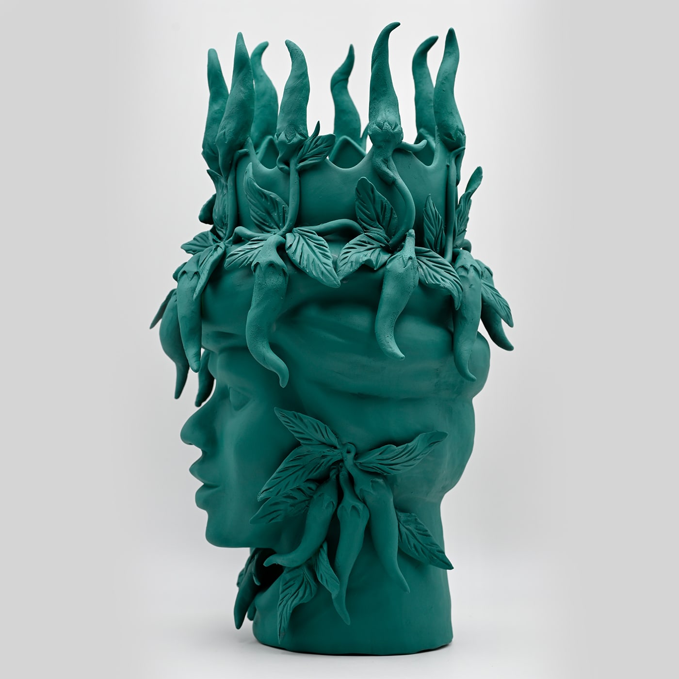 Testa di Moro Verde Scuro Scultura
