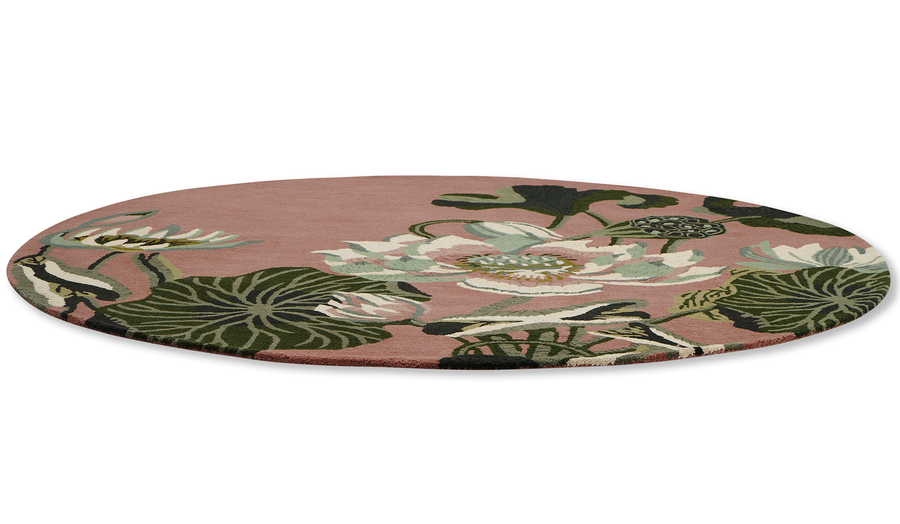 Tappeto Rotondo Waterlily Dusty Rose