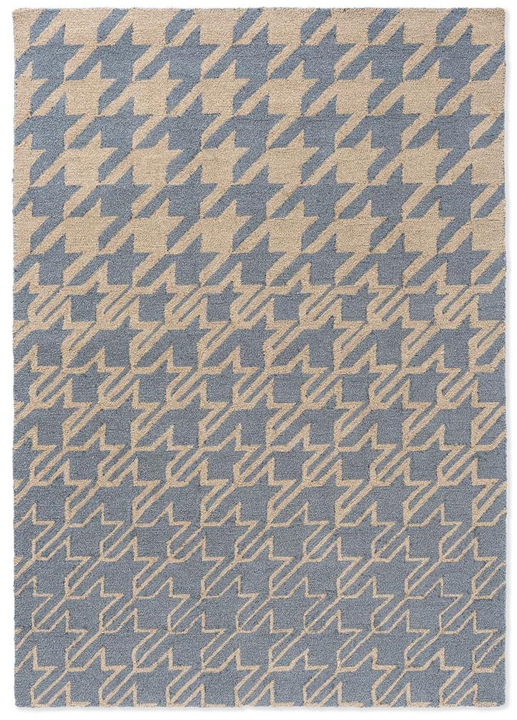 Tappeto TB Houndstooth Blu Acqua Per Esterni | Misura: 250 x 350 cm