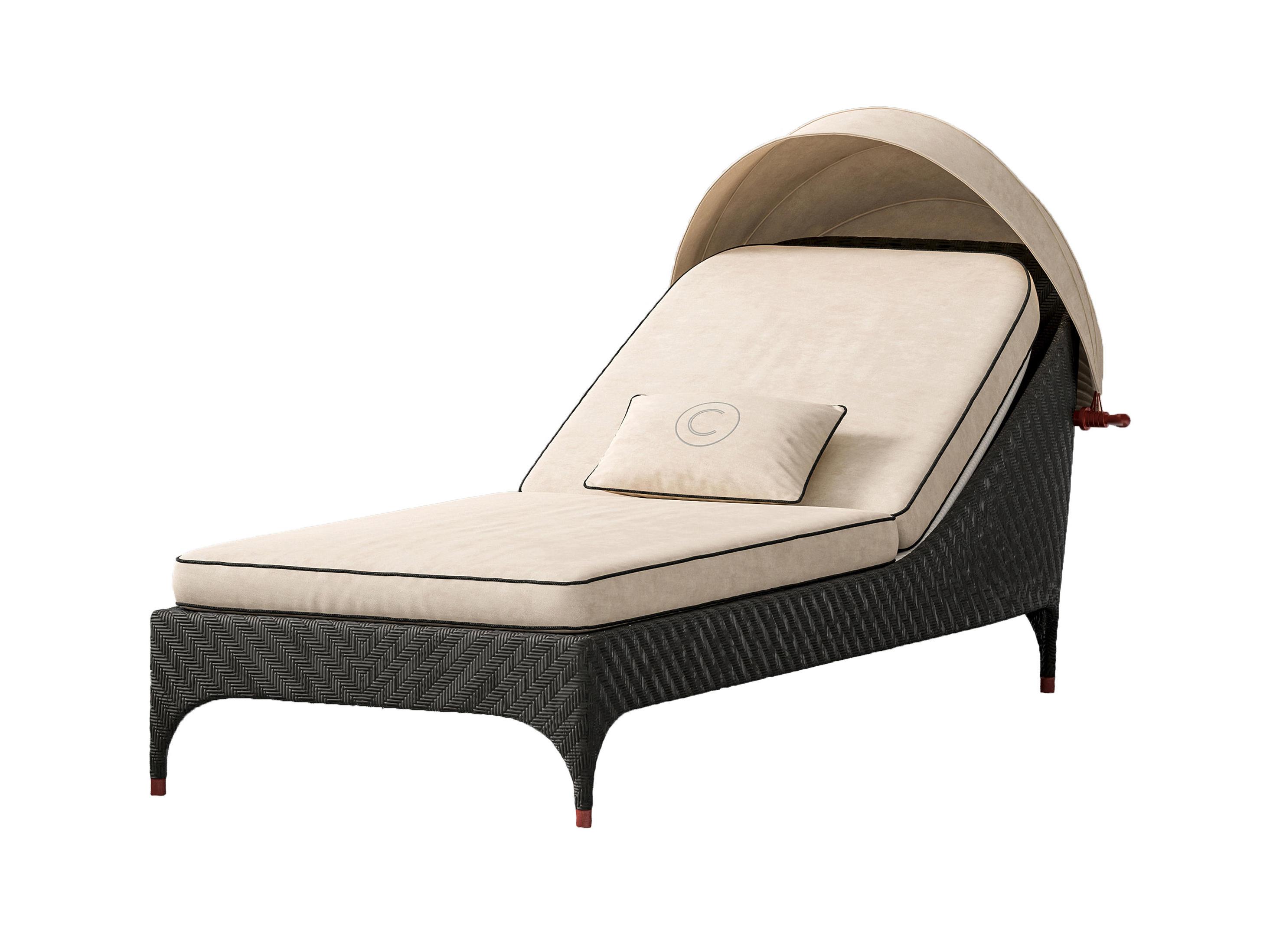 Chaise Longue Da Esterno Con Copertura