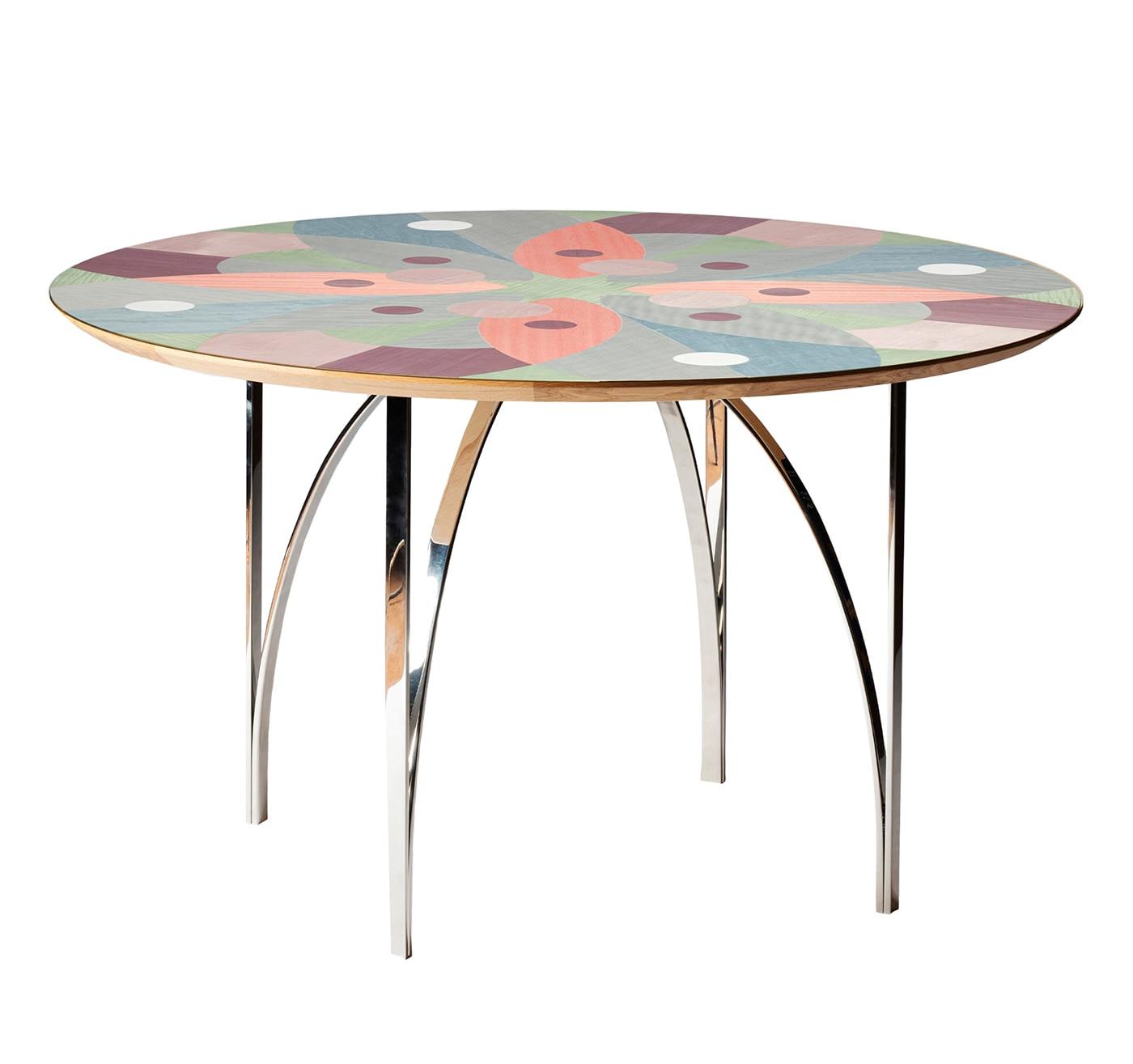 Tavolo da Pranzo Impiallacciato Multicolore