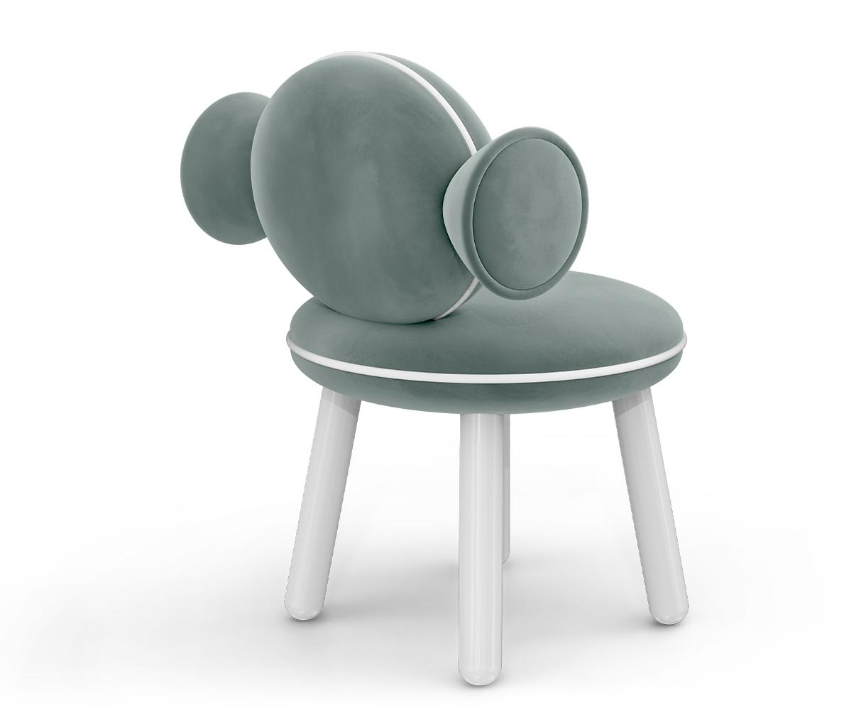 Sedia Per Bambini Lollipop Blue Puff