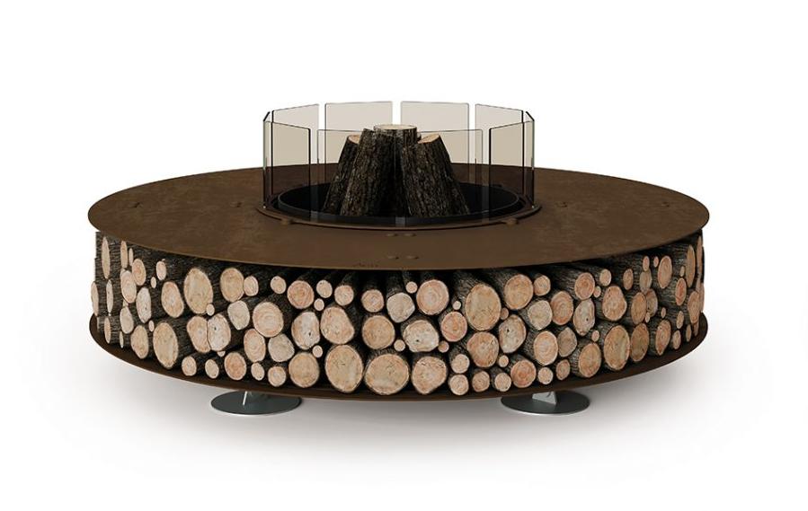 Braciere Zero in Acciaio Corten