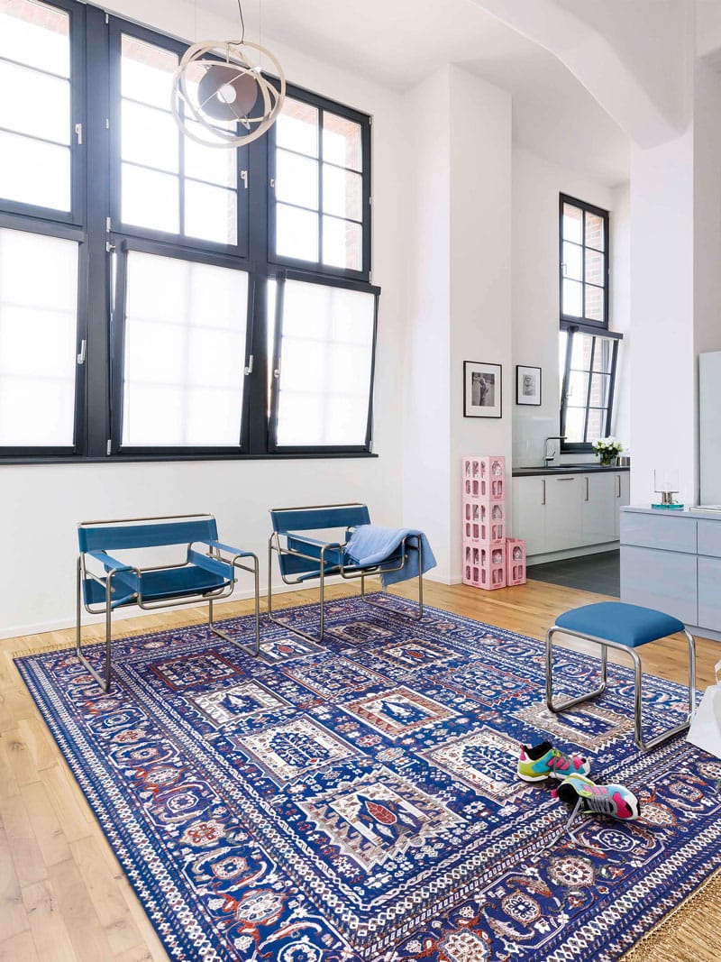 Tappeto Lusso Mughal Blu | Misura: 183 x 274 cm
