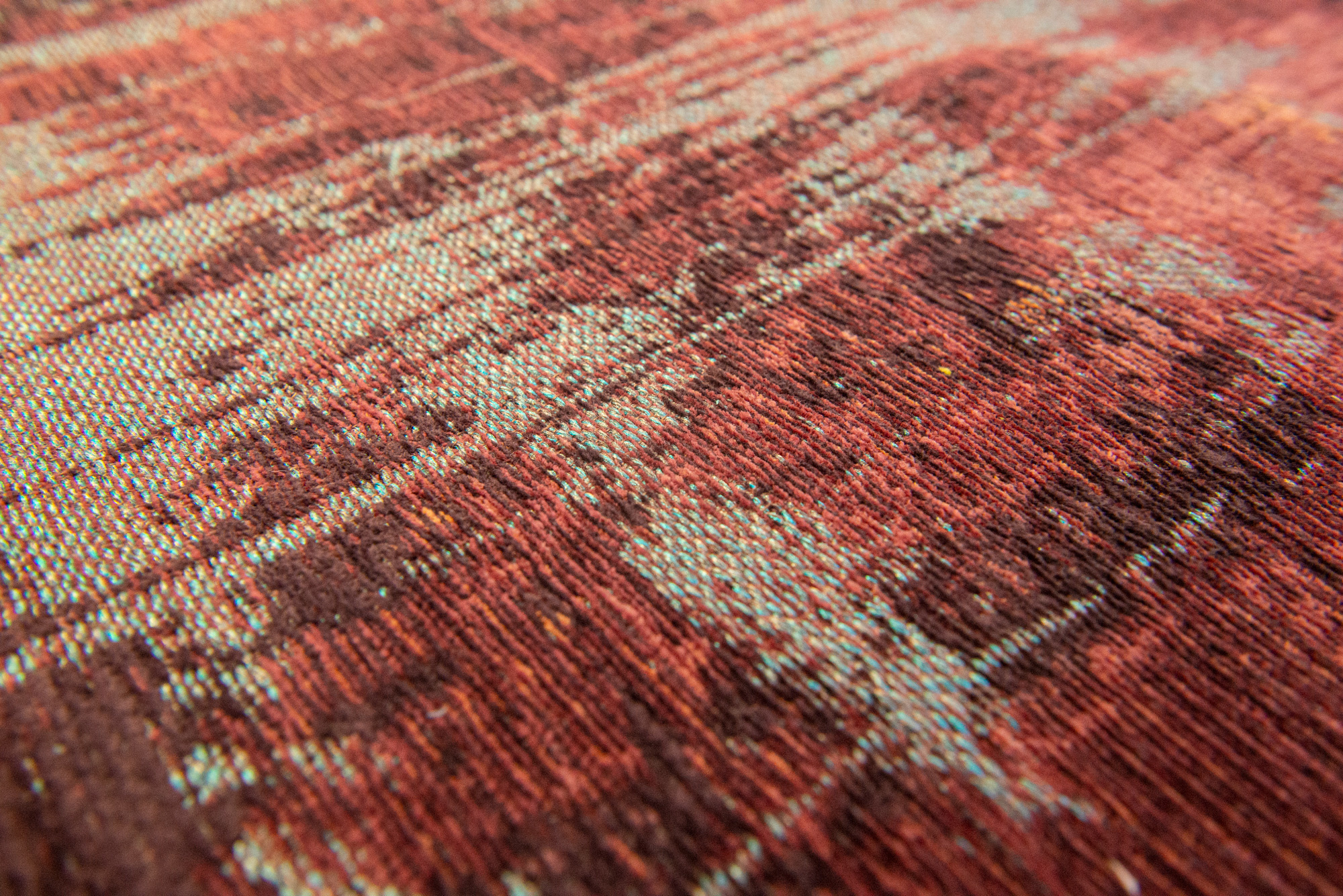 Tappeto Rotondo Nassau Red 9125