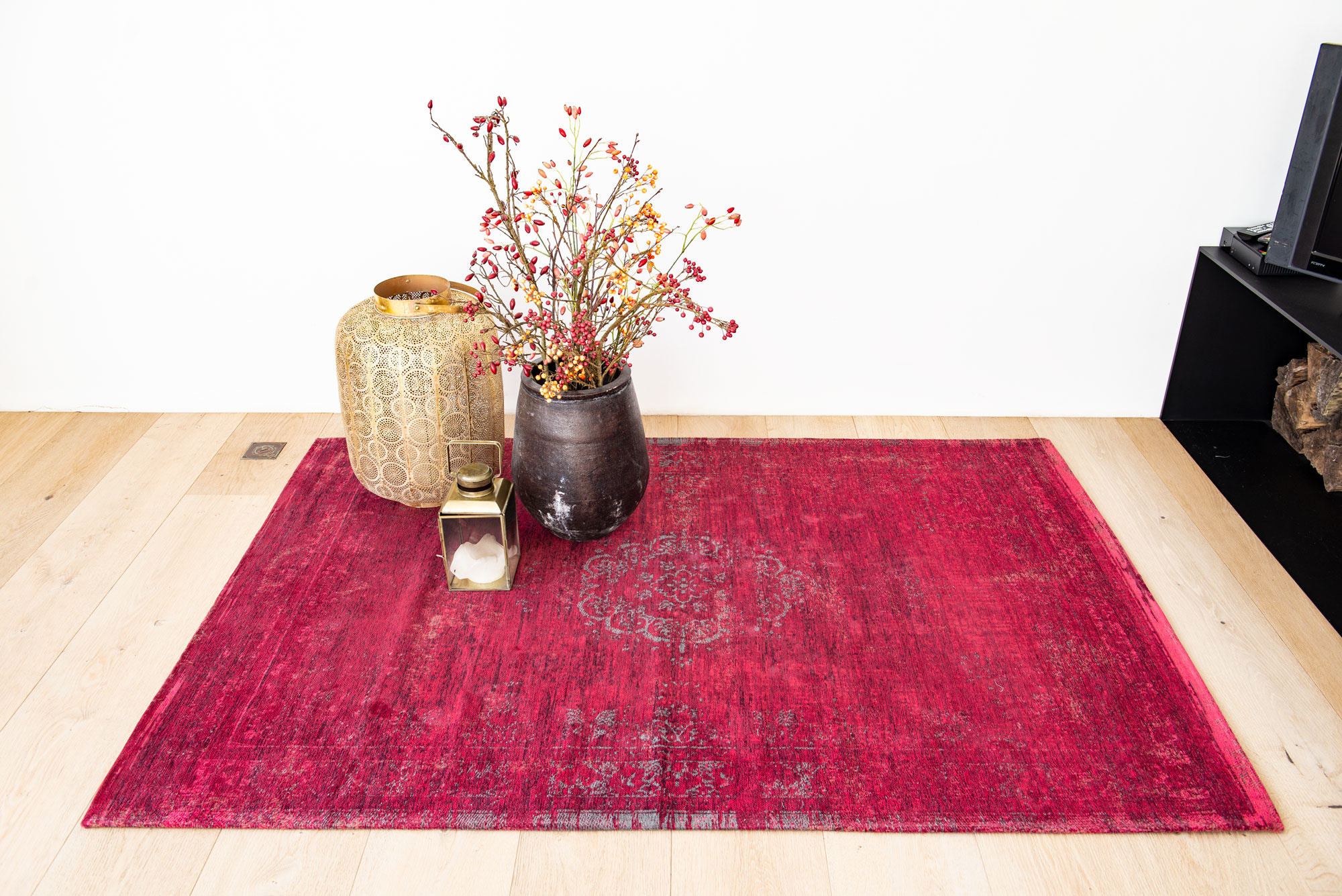 Tappeto Stile Vintage Scarlatto 8260