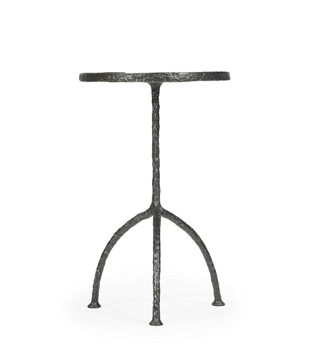 Tavolino cocktail Kora con finitura bronzata