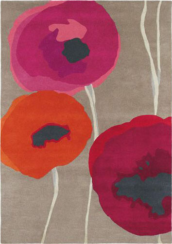 Tappeto Poppies Red