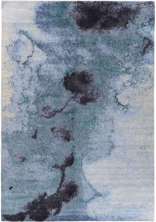 Tappeto Astratto Blu 1