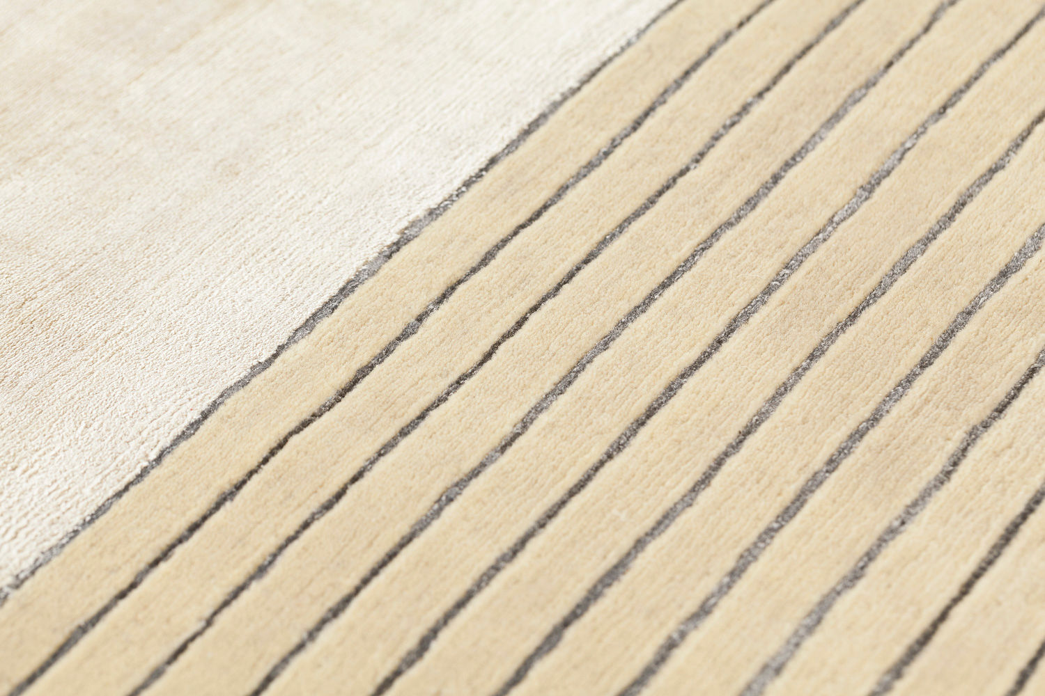 Tappeto Beige Righe