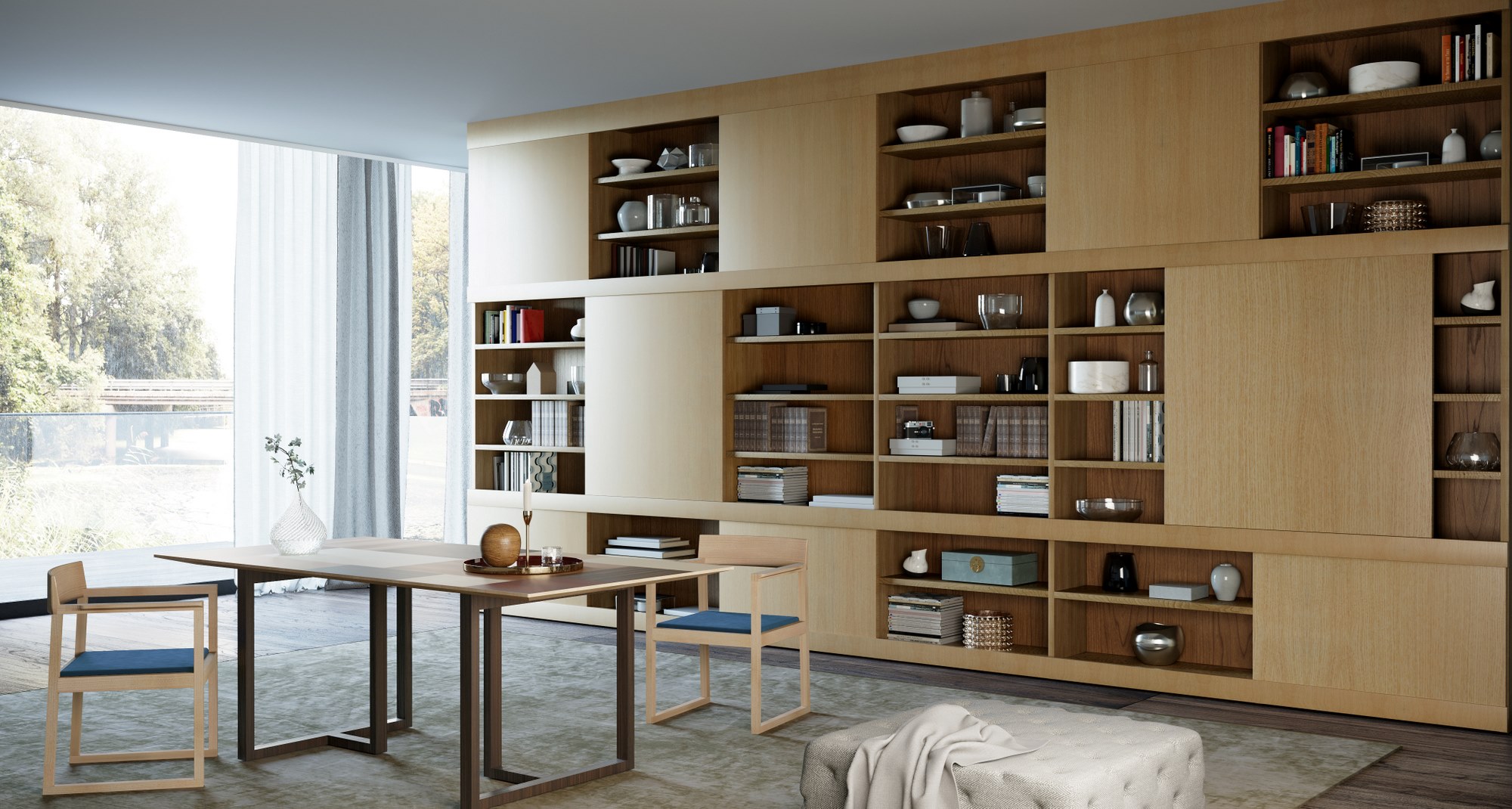 Libreria Maschera in Legno - 2