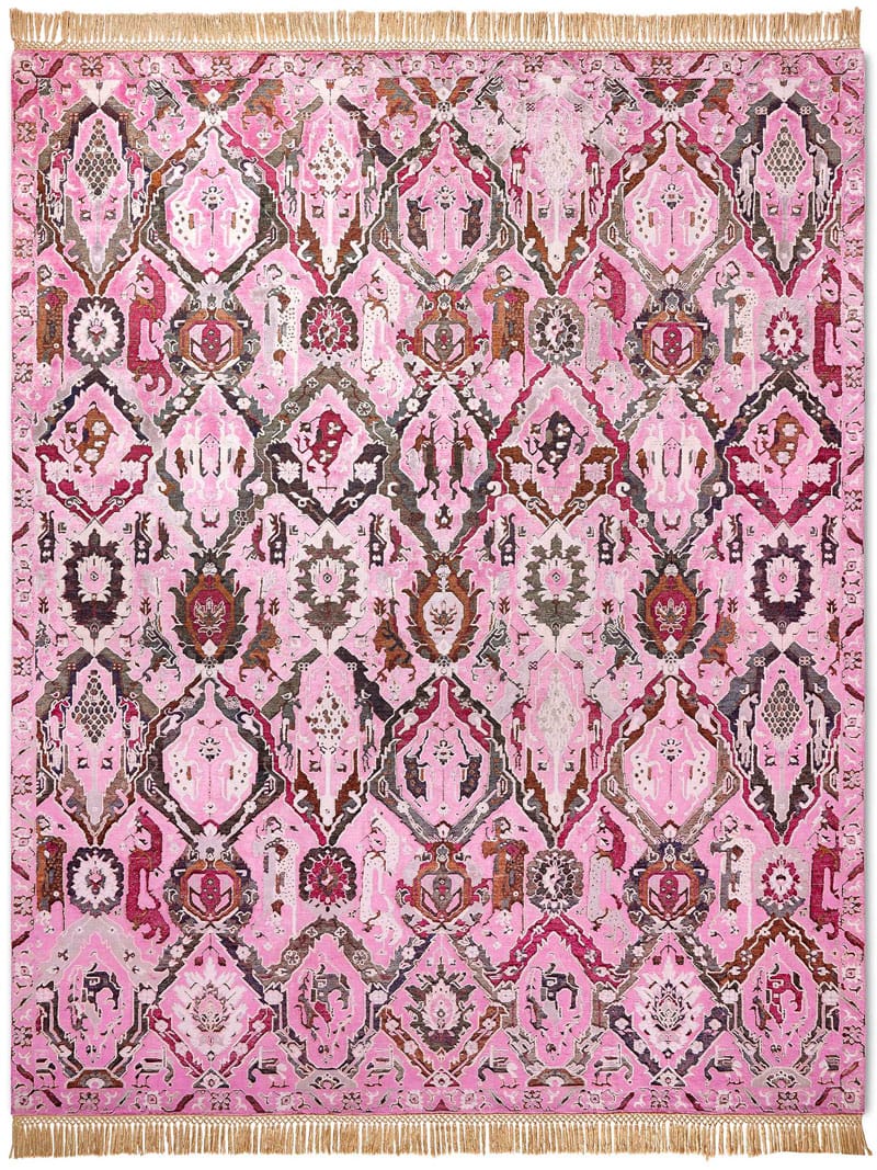 Tappeto Lusso KavaBagh Rosa | Misura: 183 x 274 cm