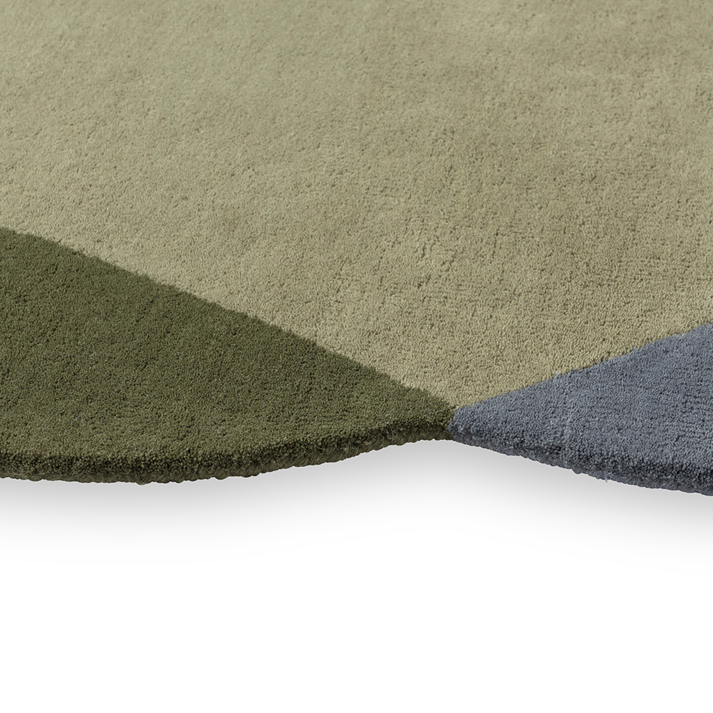 Tappeto Elemento Chad Grigio Verde