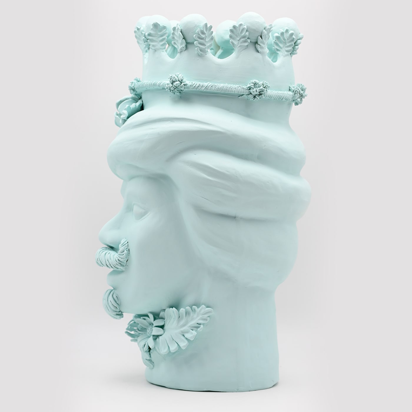 Testa di Moro Azzurra Scultura