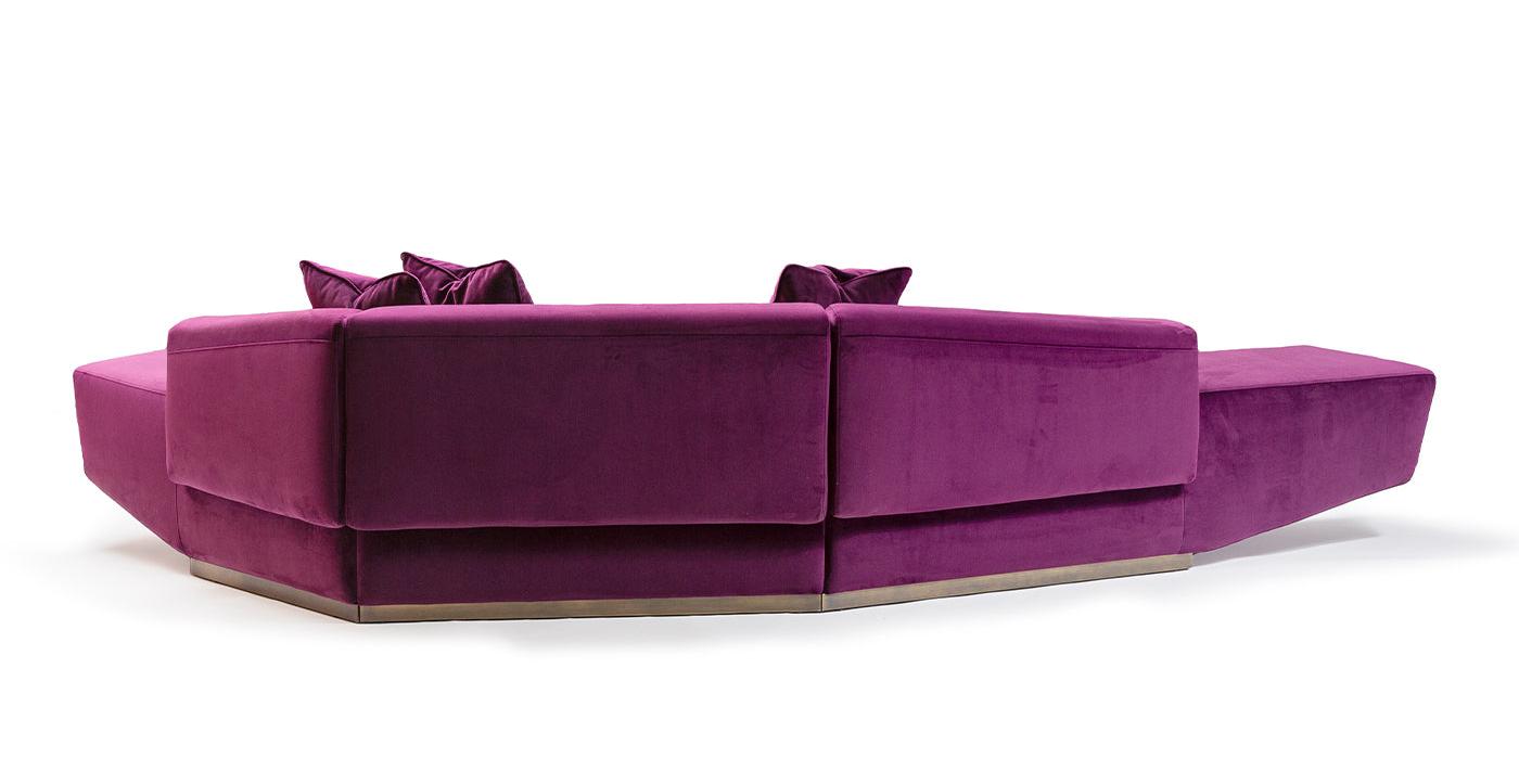 Divano Modulare Dubhè Fucsia