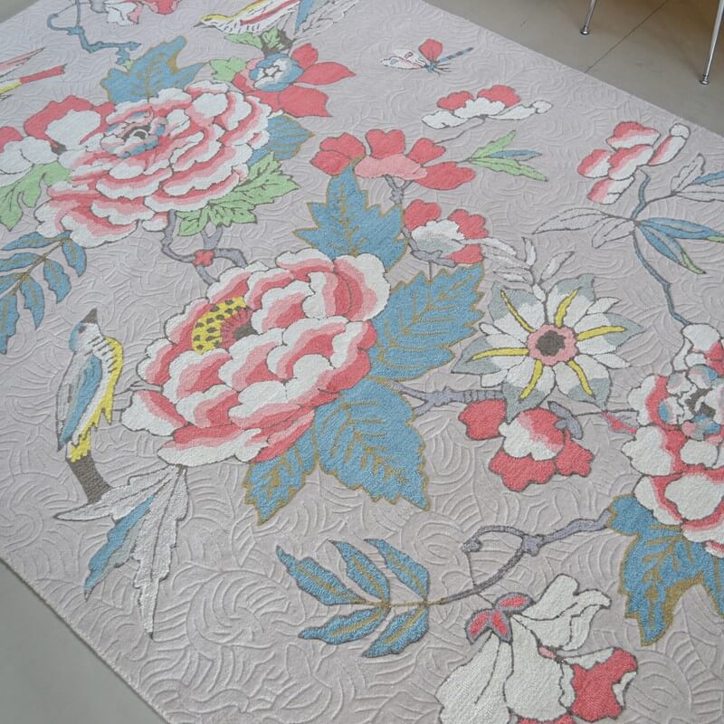 Tappeto Peonia Corallo 37902