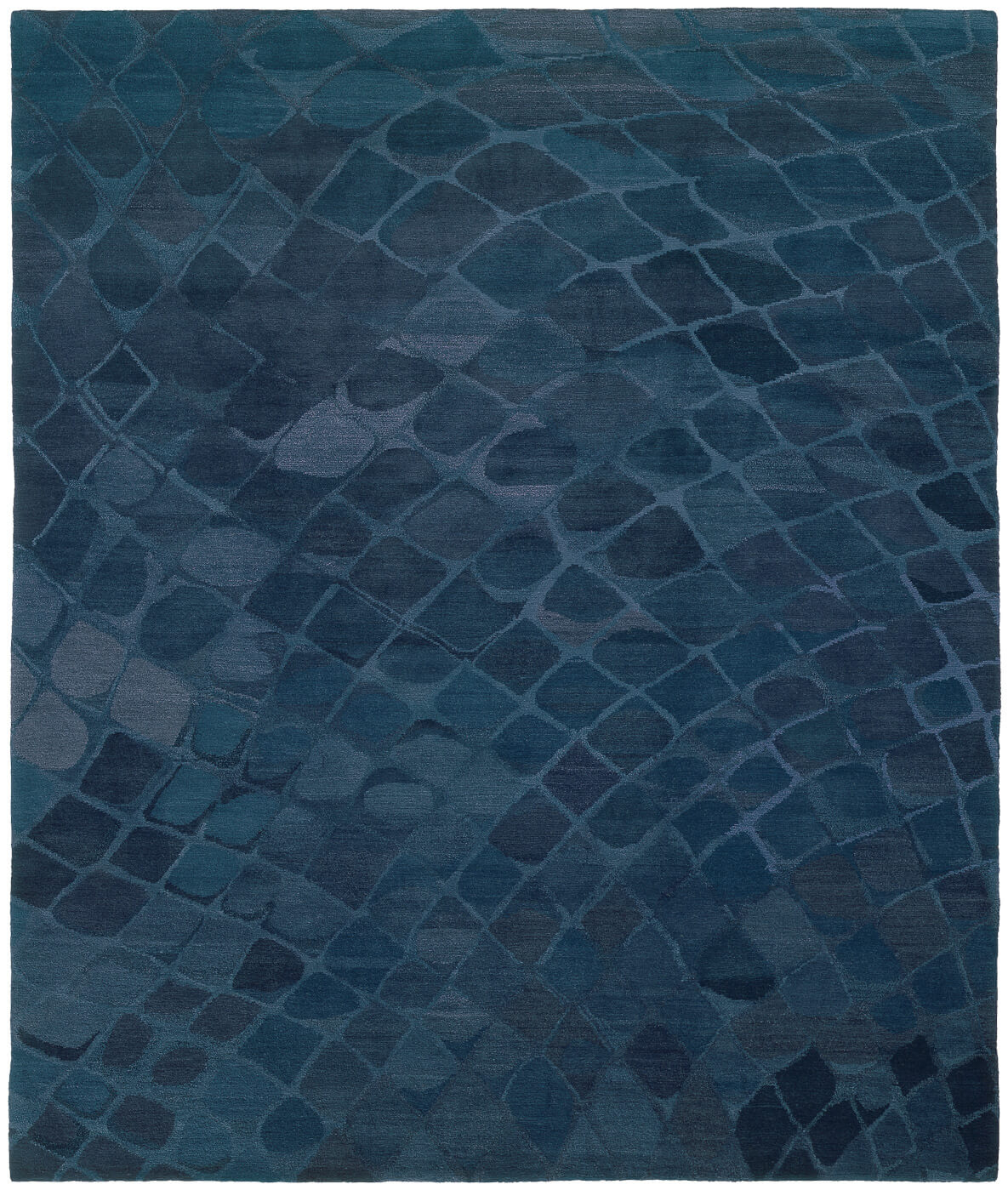 Tappeto Snake Blu