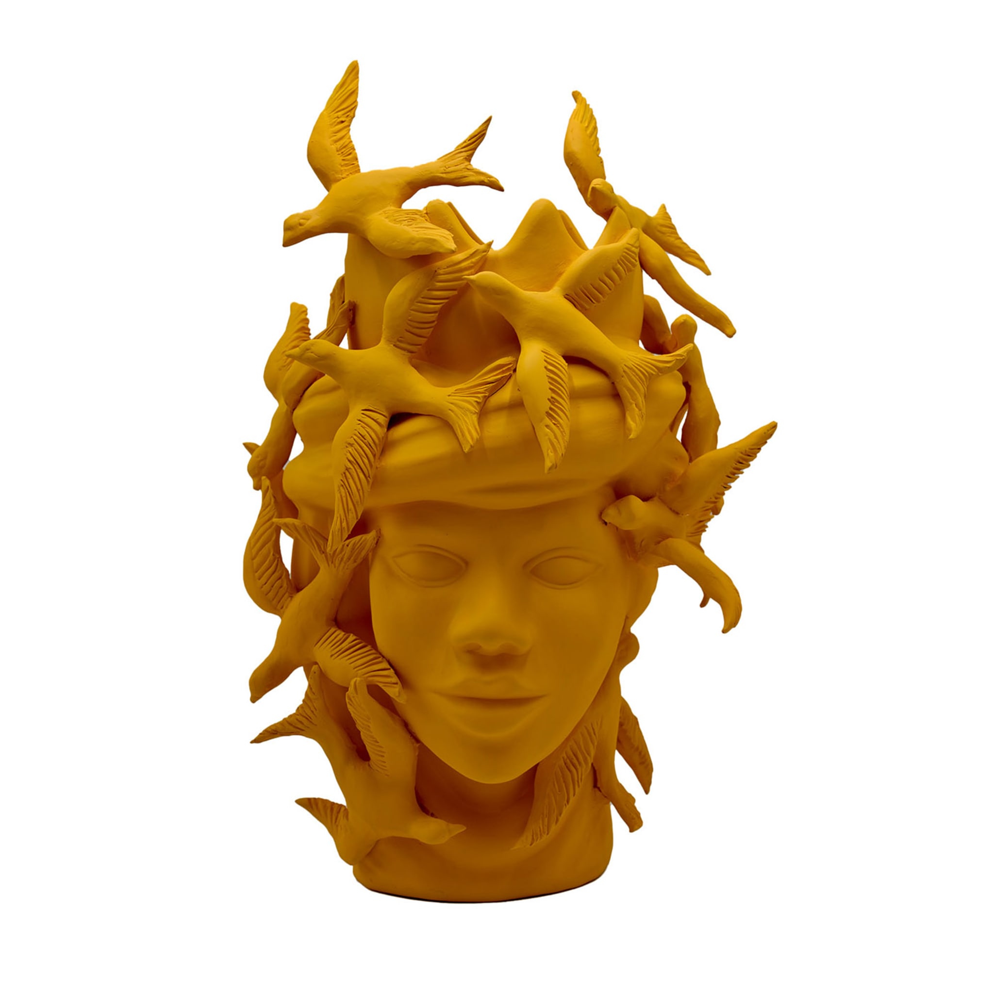 Testa di Moro Arancione Scultura