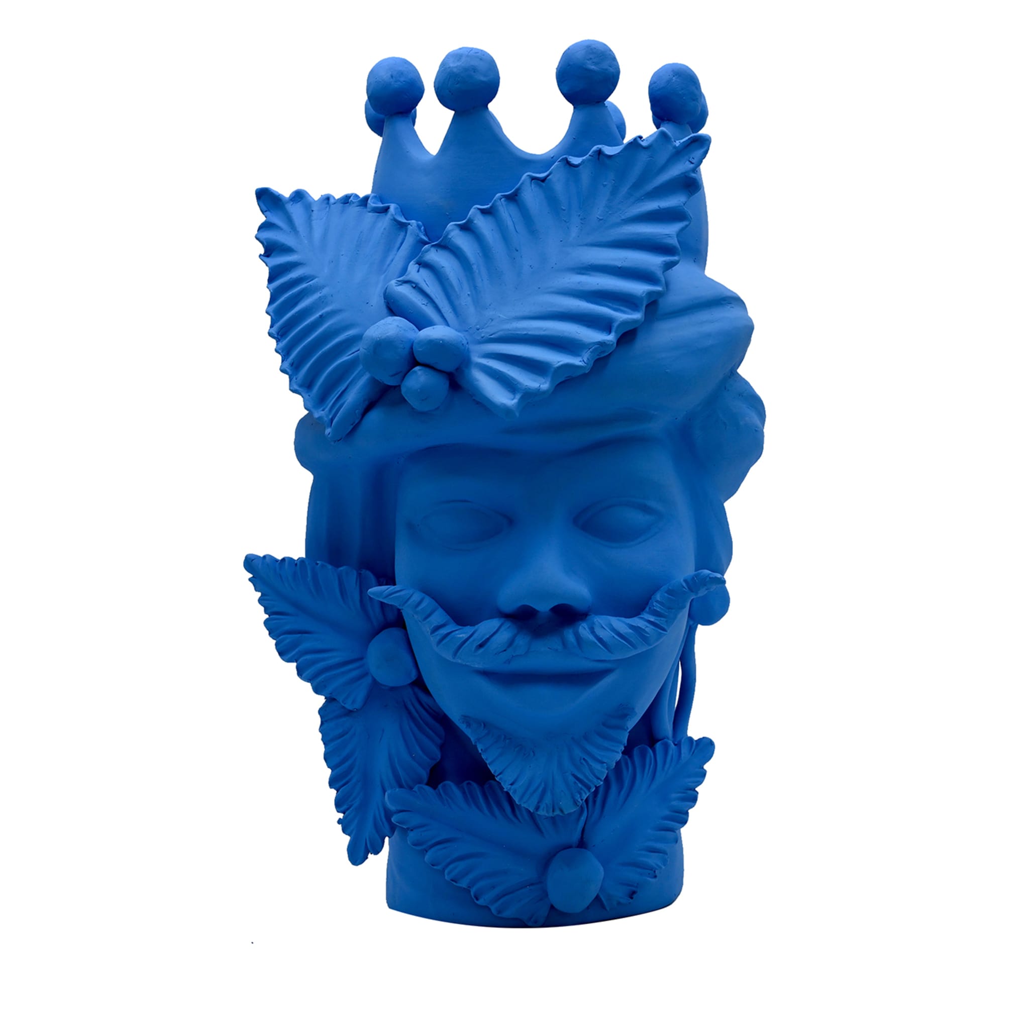Testa di Moro Blu Scultura
