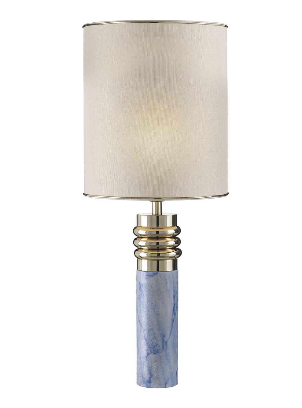 Lampada da Tavolo in Marmo Azul Macauba
