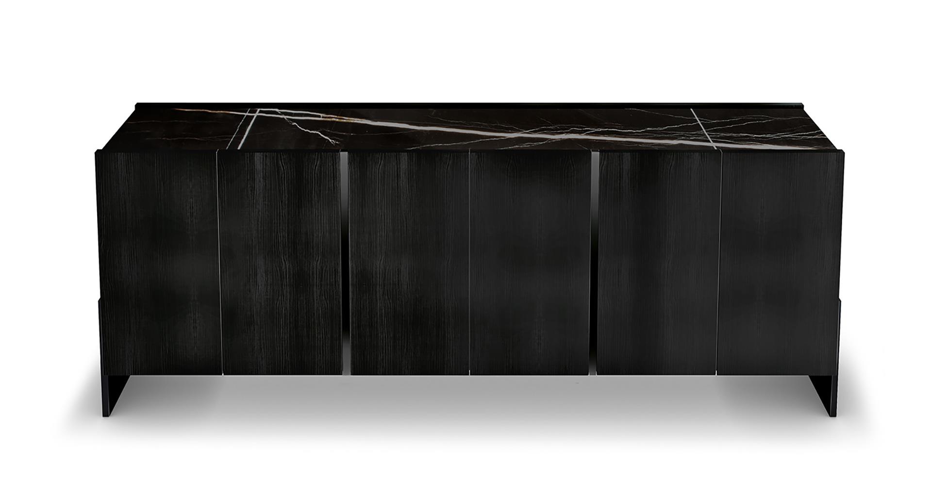 Credenza Nero Top Marmo
