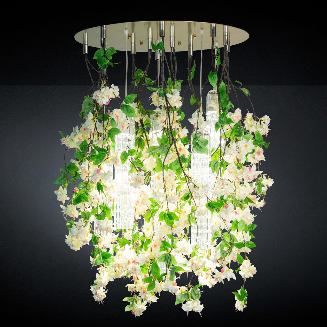 Lampadario Grande White Cascade