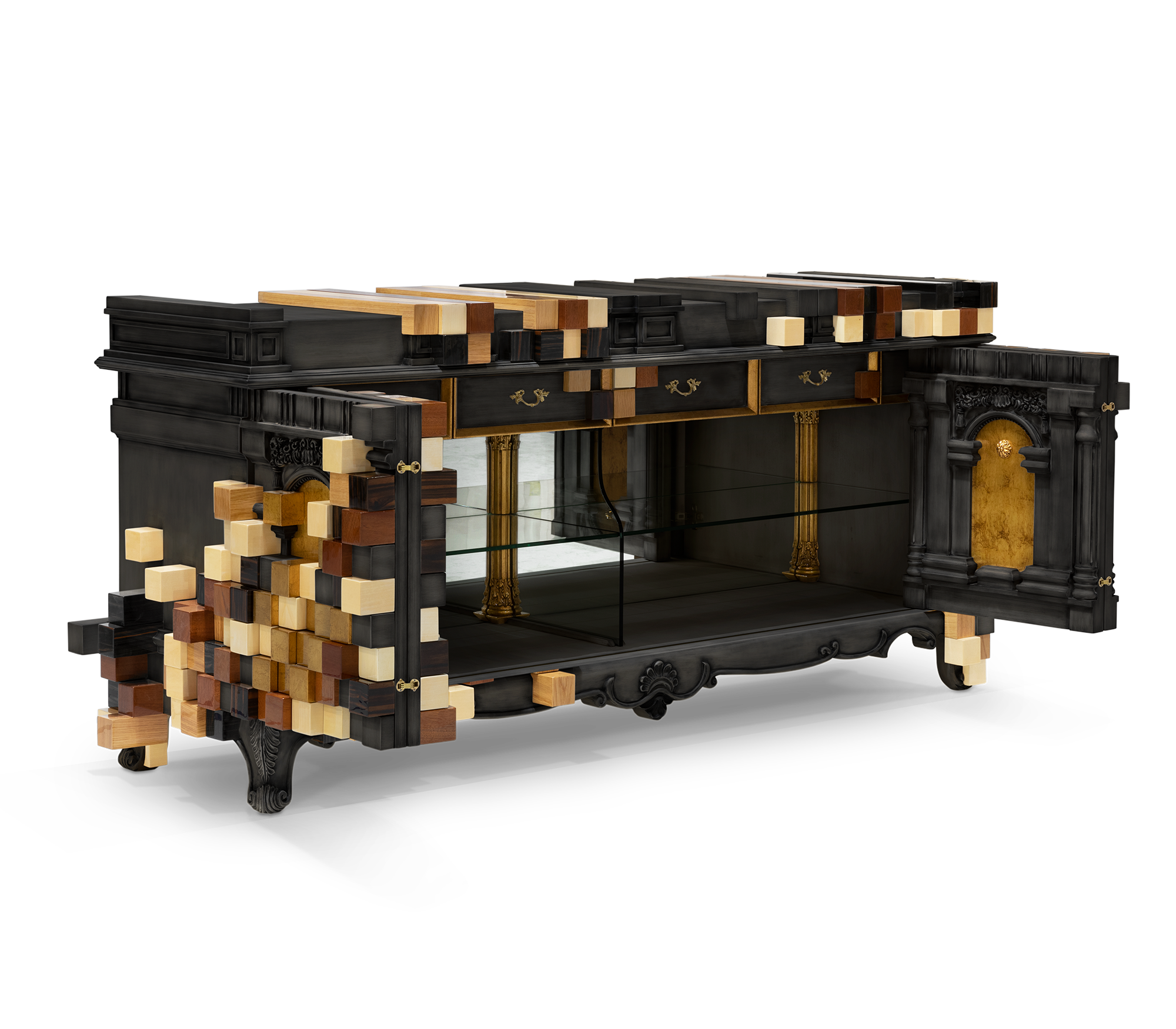 Credenza Nera Trafalgar