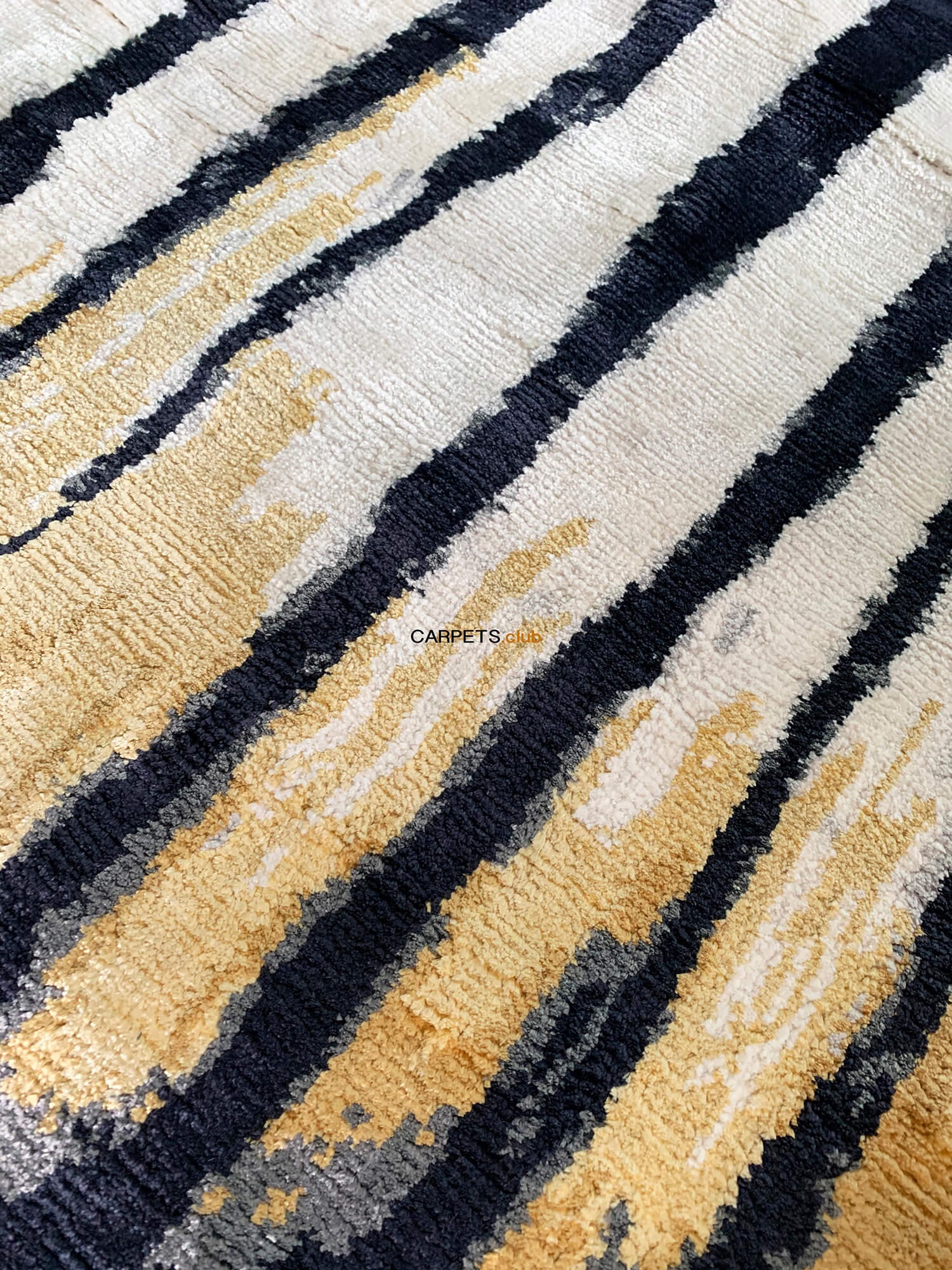 Tappeto Zebra Annodato a Mano